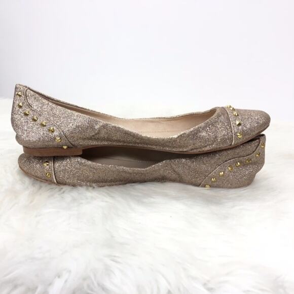 2/$30 Steve Madden 7.5 Womens Rose Gold Kstudd Sparkle Flats - Picture 9 of 10